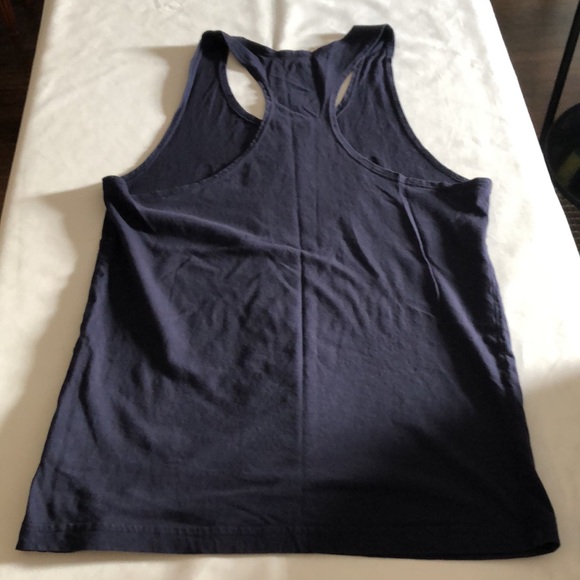 Men’s dark blue muscle tank top - Picture 5 of 5
